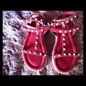 Authentic leather sandals